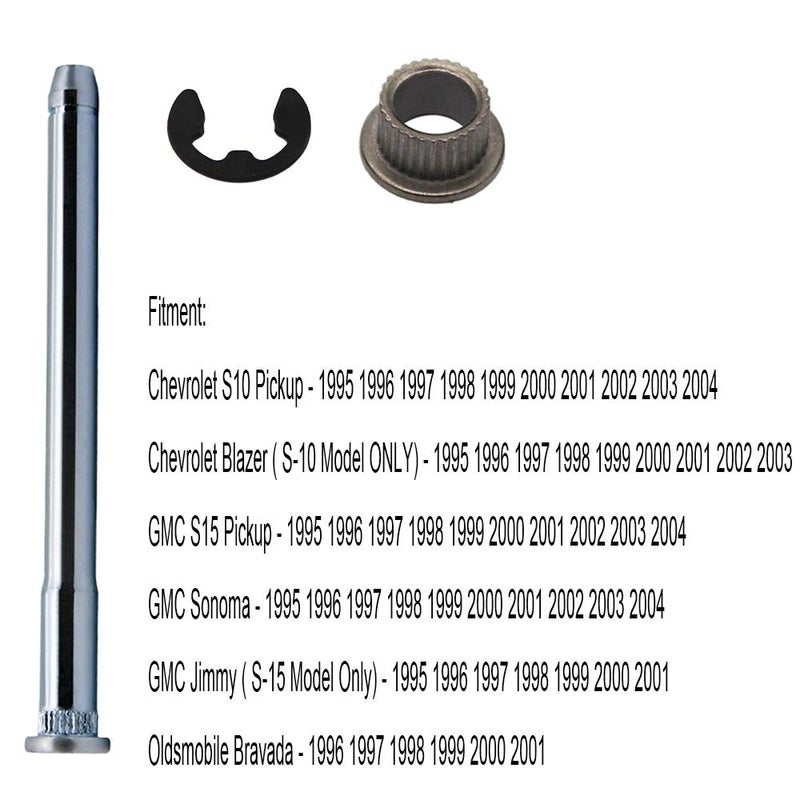 Yooppa S10 Door Hinge Pin and Bushing Repair Kits for Chevy S10 GMC Sonoma S15 38419 15562609 15964971 15964972 16632193 25640501 15591898 88891731 2 Door 4 Pin Door Hinge Pin - Image 4